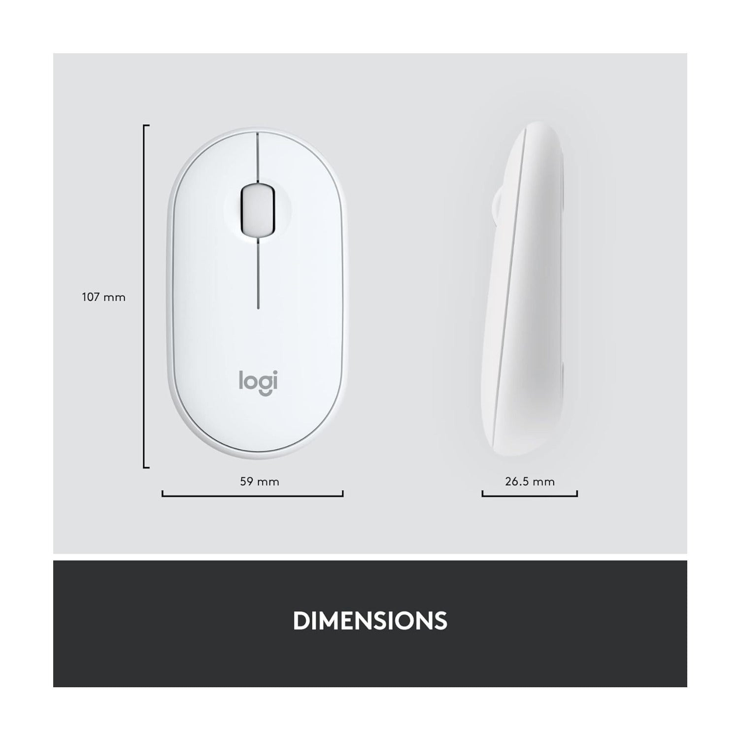 Logitech MK470 Slim Logitech Wireless Keyboard and Mouse Combo (Off-White)