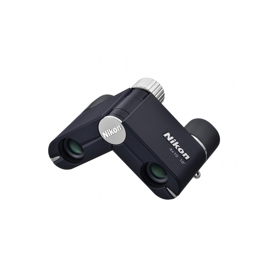 Nikon 4x10D CF Lightweight Pocket Binoculars with 4x Magnification (Dark Navy)
