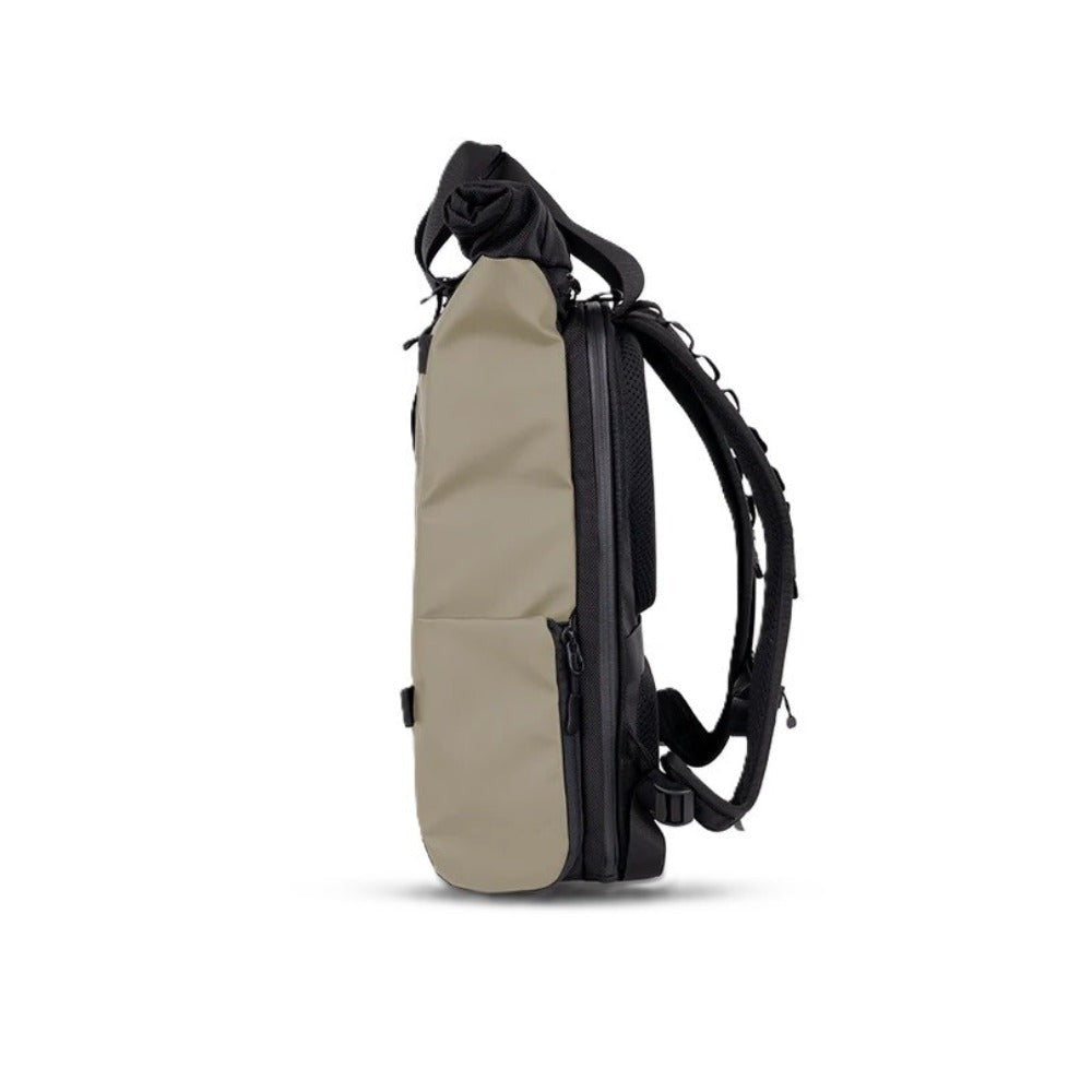 WANDRD PRVKE Lite Camera Backpack - Weather-Resistant with Expandable Rolltop (Yuma Tan)