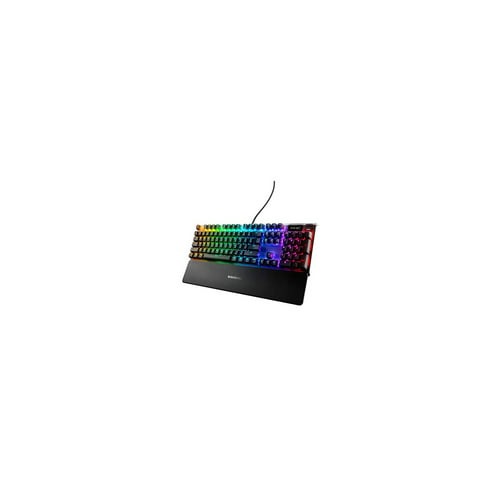 SteelSeries Apex 7 Customizable RGB Backlight Mechanical Gaming Keyboard with Red Switches (Black)