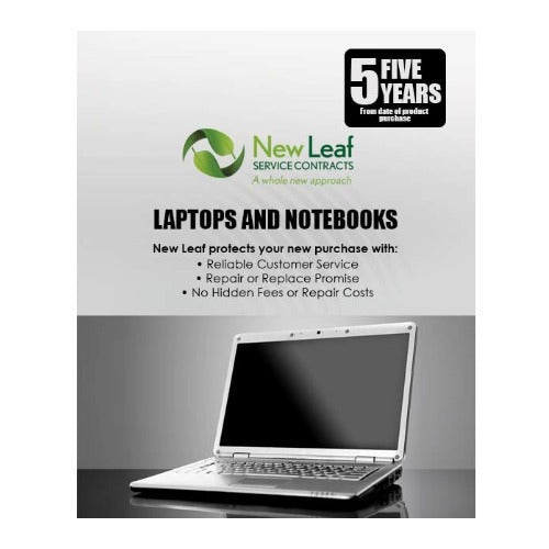 New Leaf 5-Year Laptops/Notebooks Service Plan for Products Retailing Under $4000