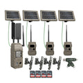 Cuddeback CuddeLink Cell Trail Camera AT&T Medium Bundle w/Solar Power Banks, Mounts Bundle