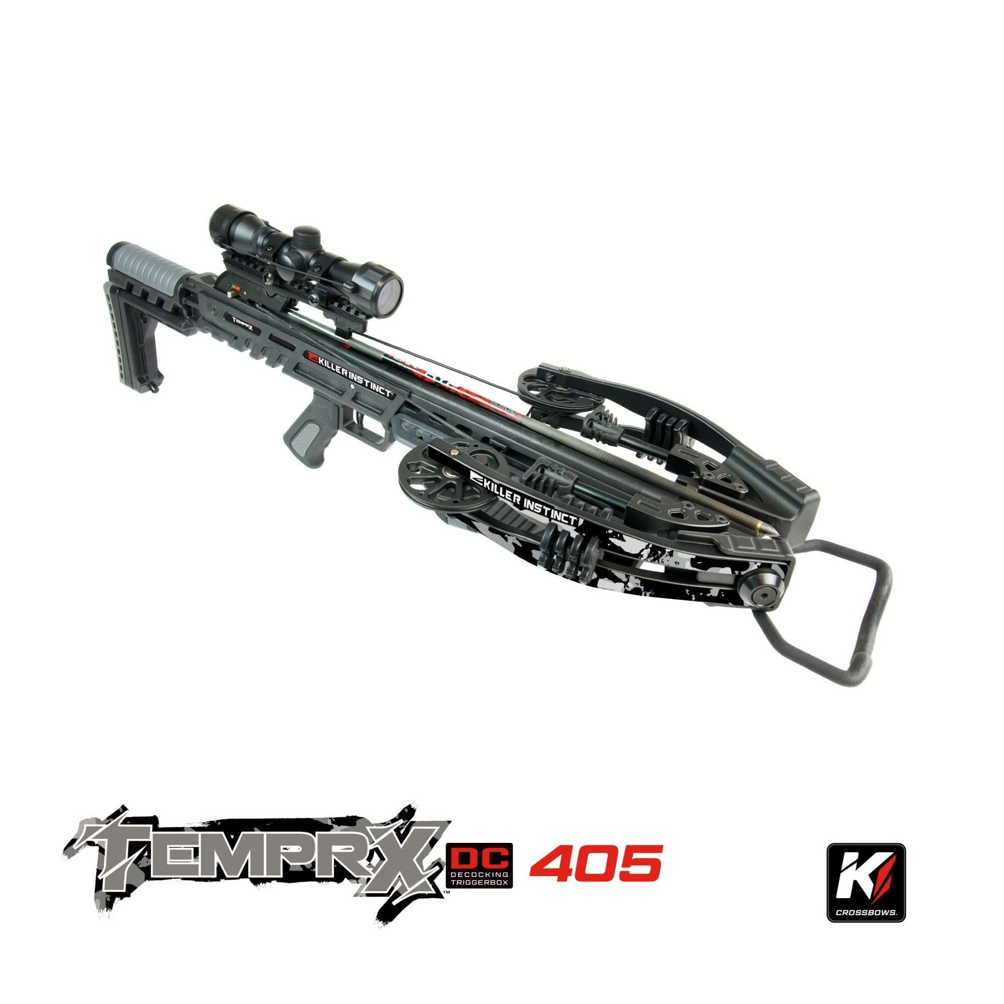 Killer Instinct Tempr-X 405 Crossbow Kit with Crank, Bolts and Broadheads Bundle