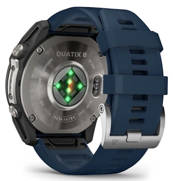 Garmin quatix 8 AMOLED Marine GPS Smartwatch (51mm, Titanium/Captain Blue) (Used)