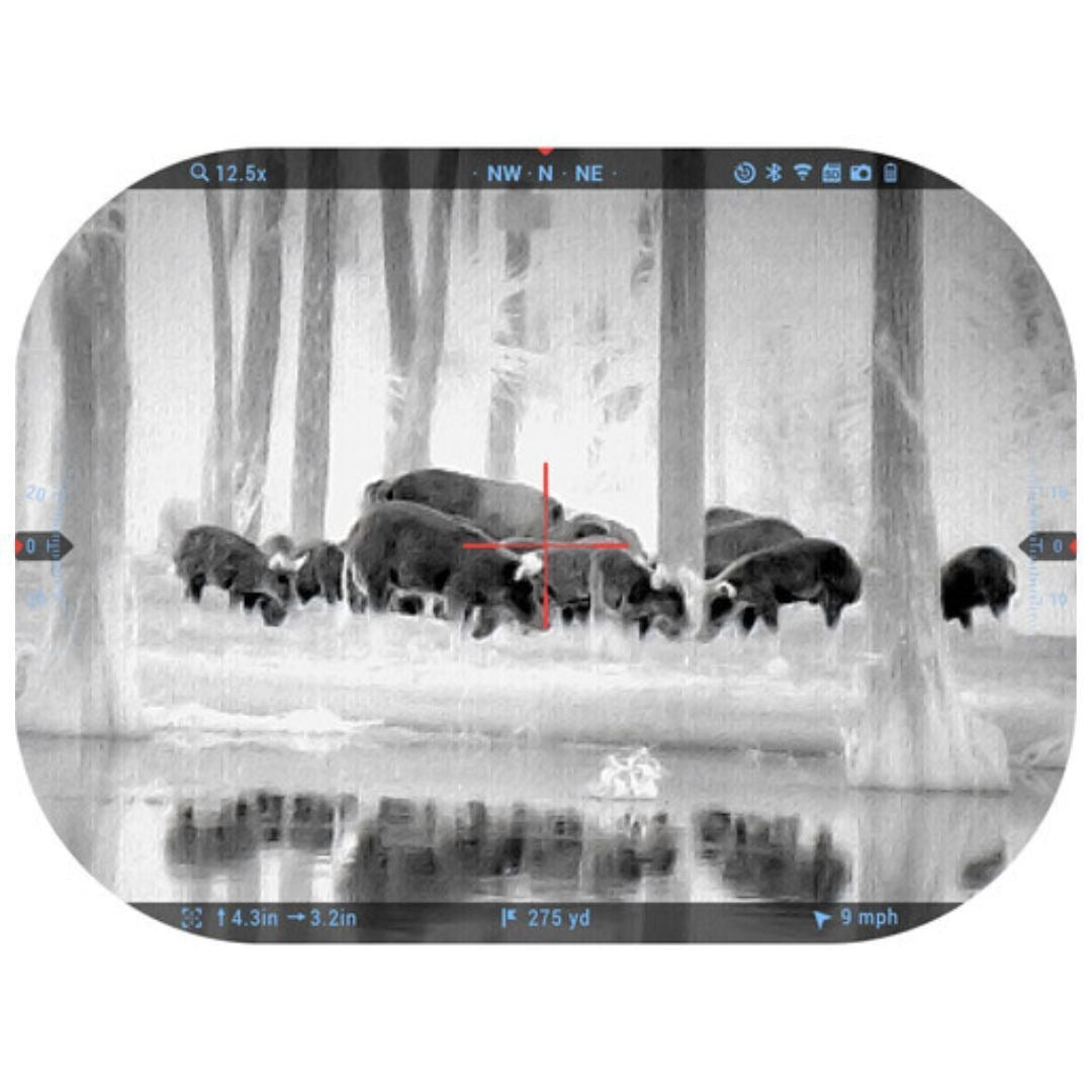 ATN Thor 5 320 4-16x Smart HD Thermal Rifle Scope with SharpIR AI Tech and Gen V Quad Core (Black)