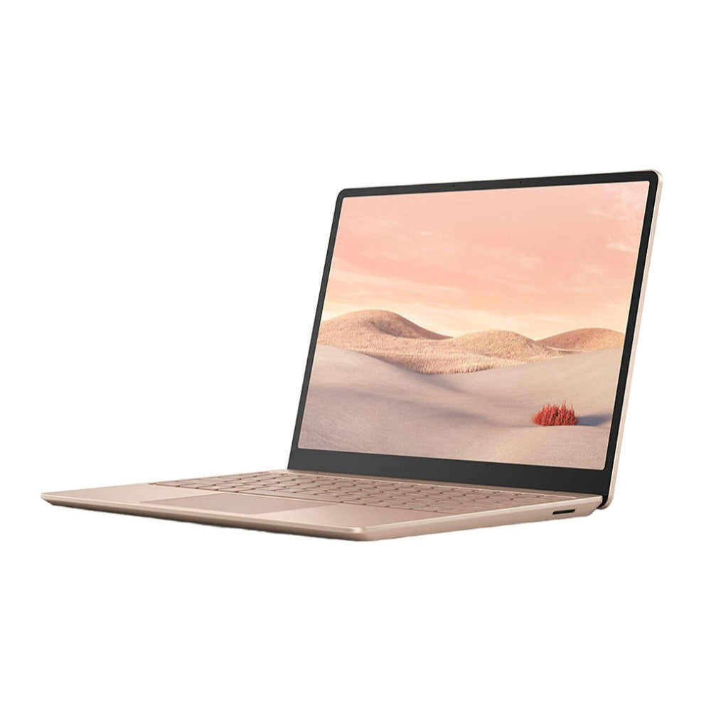 Microsoft Surface Go Laptop 12.4" Touch Laptop, Intel Core i5-1035G1, 8GB RAM, 128GB SSD, Windows 10 Pro, Sandstone (Certified Refurbished)