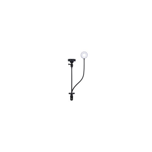 Logitech StreamCam Plus Webcam with Tripod (Graphite) and Webcam Stand with Selfie Ring Light