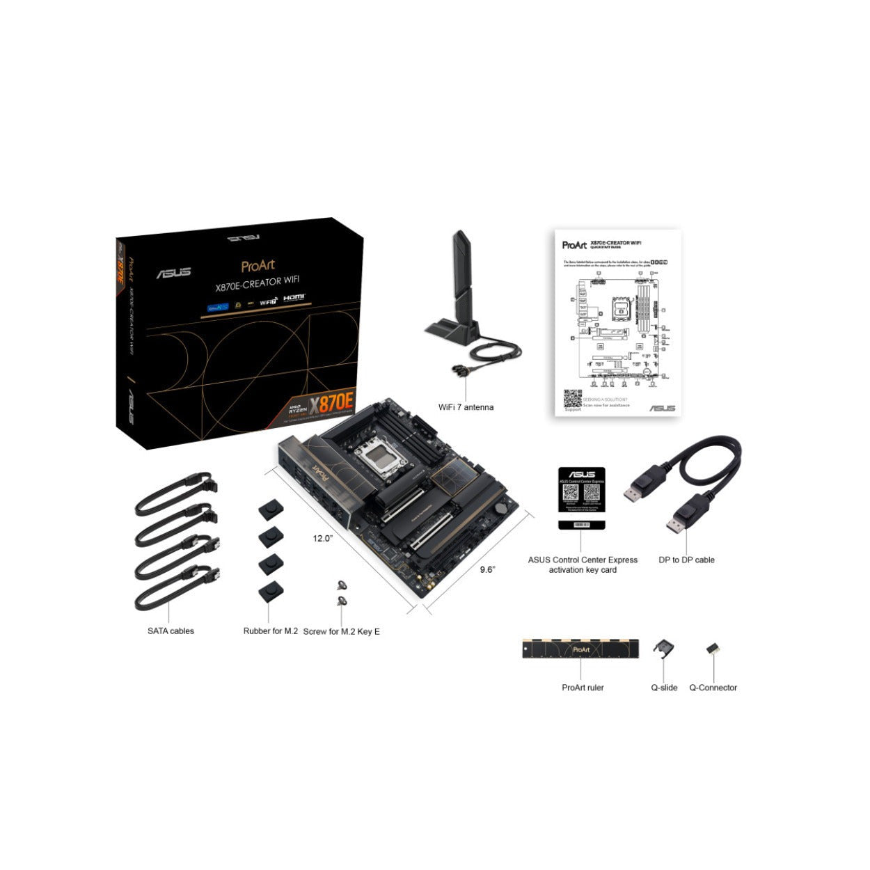 ASUS ProArt X870E-CREATOR WIFI AMD AM5 X870E ATX Motherboard
