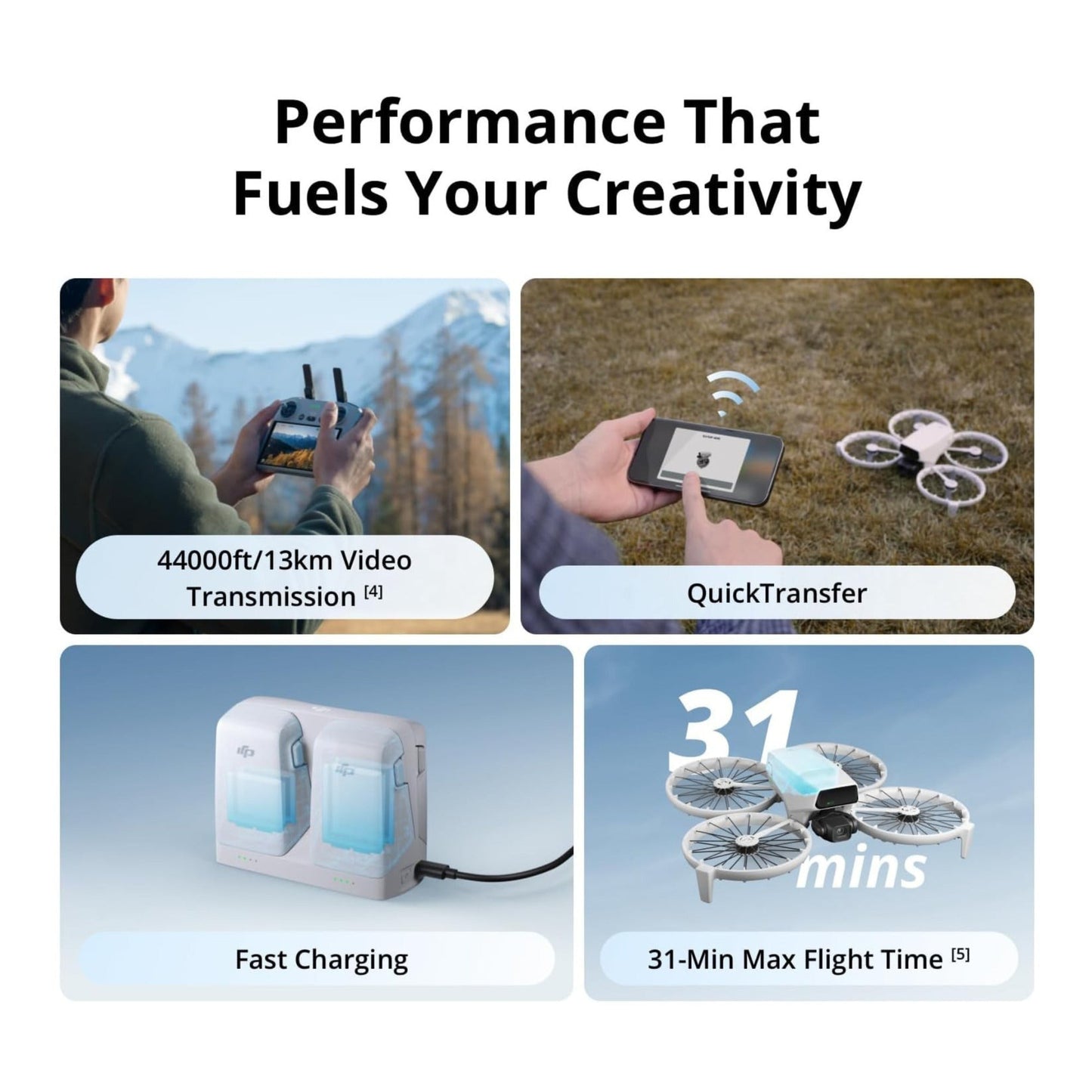 DJI Flip Mini Camera Drone with DJI RC-N3 Controller Bundle (3 Items)