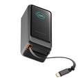 ReelCharge ReelPro 10,000mAh Power Bank with Retractable 45W USB-C (Gray)