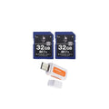 Spartan 32GB Class 10 SD Card (2-Pack) with Micro SD Reader and Writer Bundle