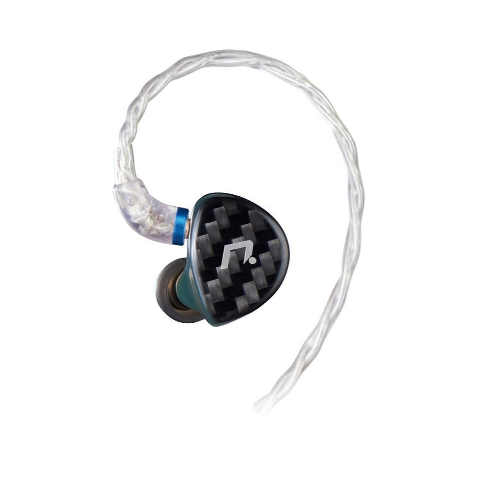 NXEars Sonata High-Performance AGL IEM Earphones with Silver Plated MMCX Cable (Midnight Green)