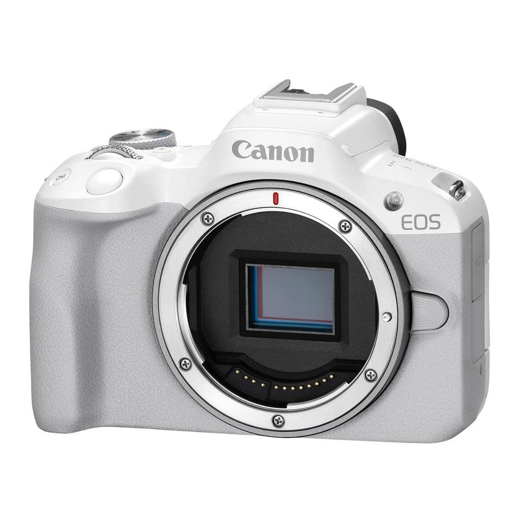 Canon EOS R50 Mirrorless Camera with Memory Card and Gadget Bag Bundle
