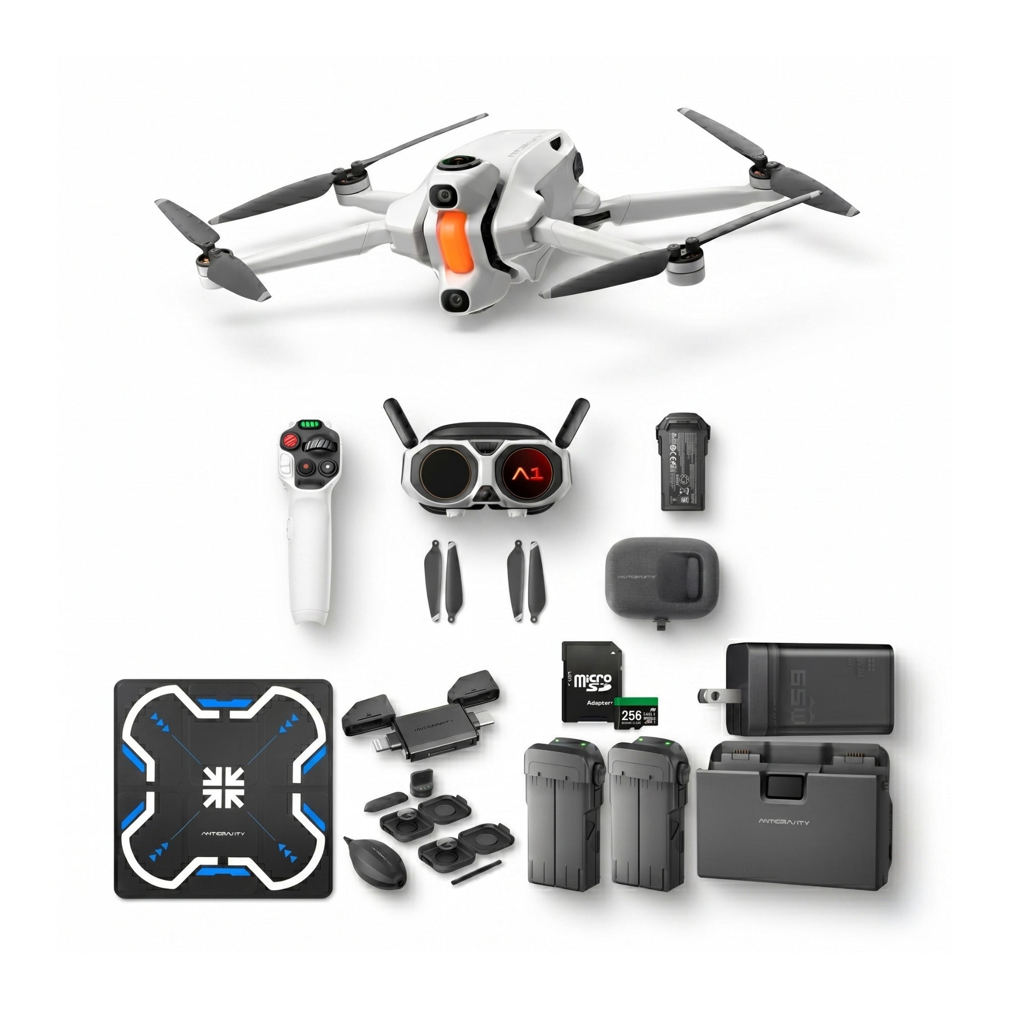 Antigravity A1 8K 360 Drone Standard Bundle with Battery, 256GB Memory Card and Accessories