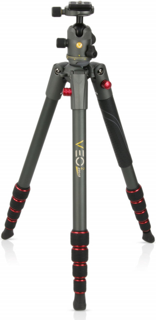 Vanguard Veo 2 235AB Aluminum Travel Tripod w/ Ball Head (Red)