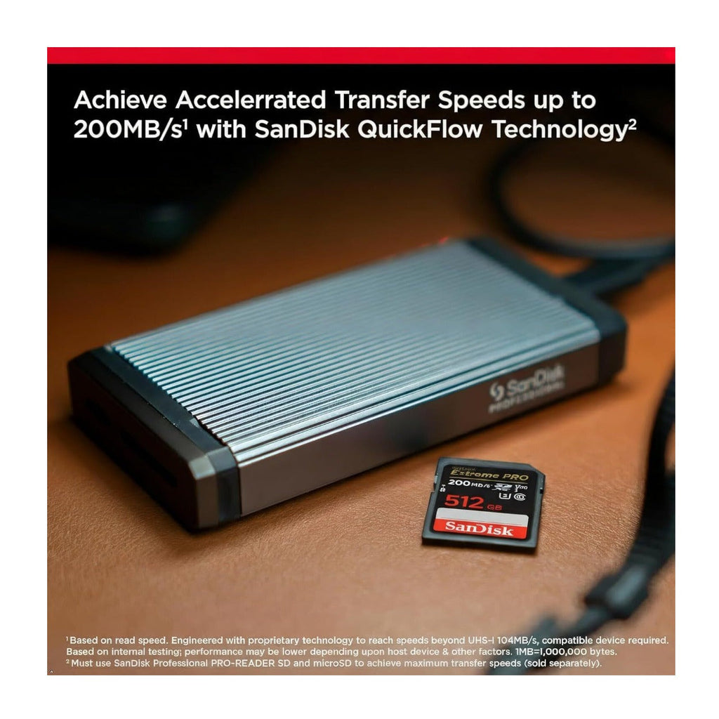 SanDisk 512GB Extreme PRO UHS-I U3 V30 SDXC Memory Card
