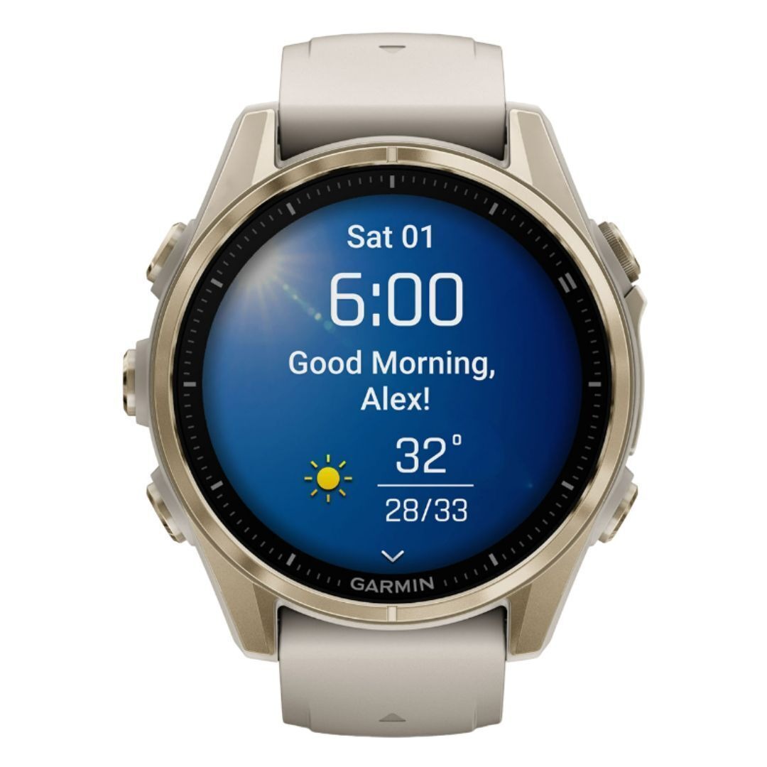 Garmin fēnix 8 AMOLED Sapphire GPS Smartwatch (43mm, Fog Gray/Sandstone) (Used)