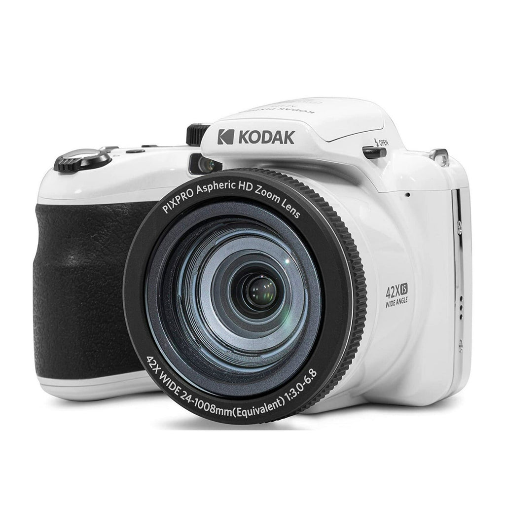 Kodak PIXPRO AZ425 Astro Zoom Camera (White) with 32GB SD Card and Accessory Kit