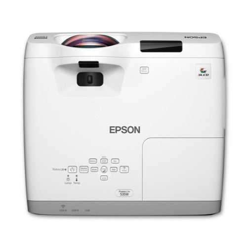 Epson PowerLite 535W Projector, WXGA, 3LCD (Certified Refurbished)