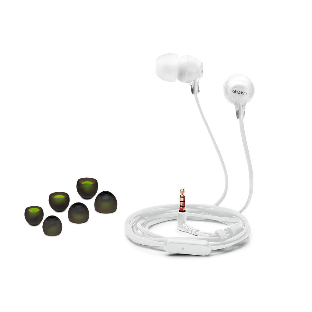 Sony Fashion Color EX Series Headphones (50 Pack -White) with Replacement Tips