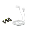 Sony Fashion Color EX Series Headphones (50 Pack -White) with Replacement Tips