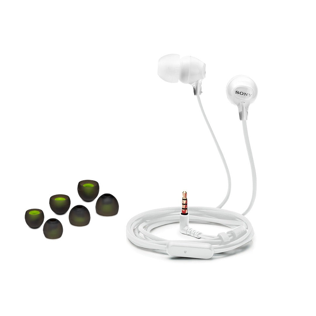 Sony Fashion Color EX Series Headphones (50 Pack -White) with Replacement Tips