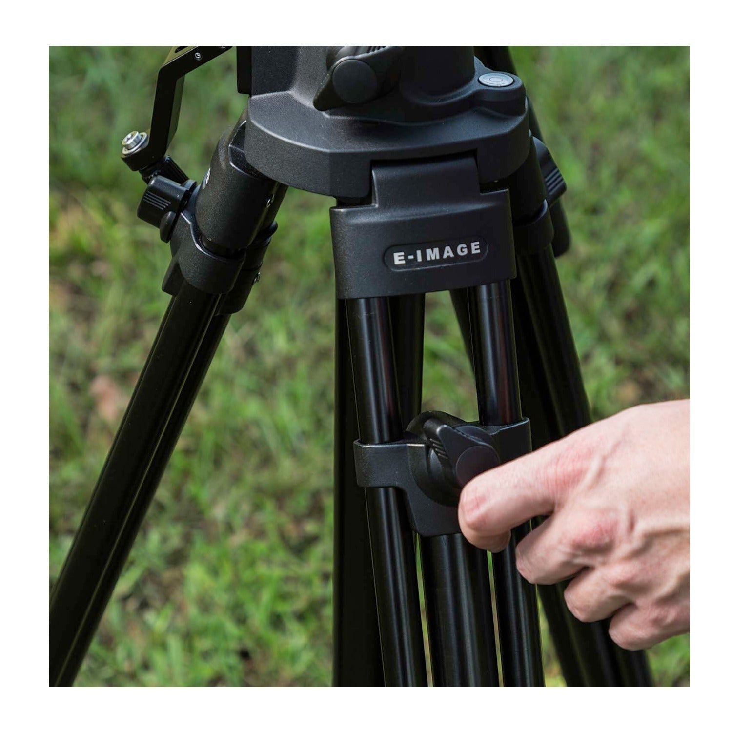 E-Image Studio Tripod Kit with Geared Center Column and Fluid Head Kit