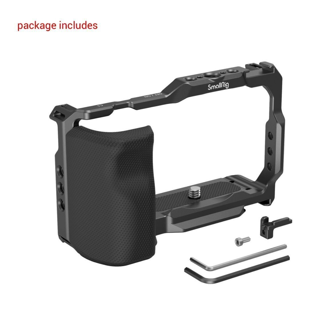 SmallRig Aluminum Alloy Formfitting Camera Cage with Built-In Rubber Pads and Grip for Sony ZV-E10