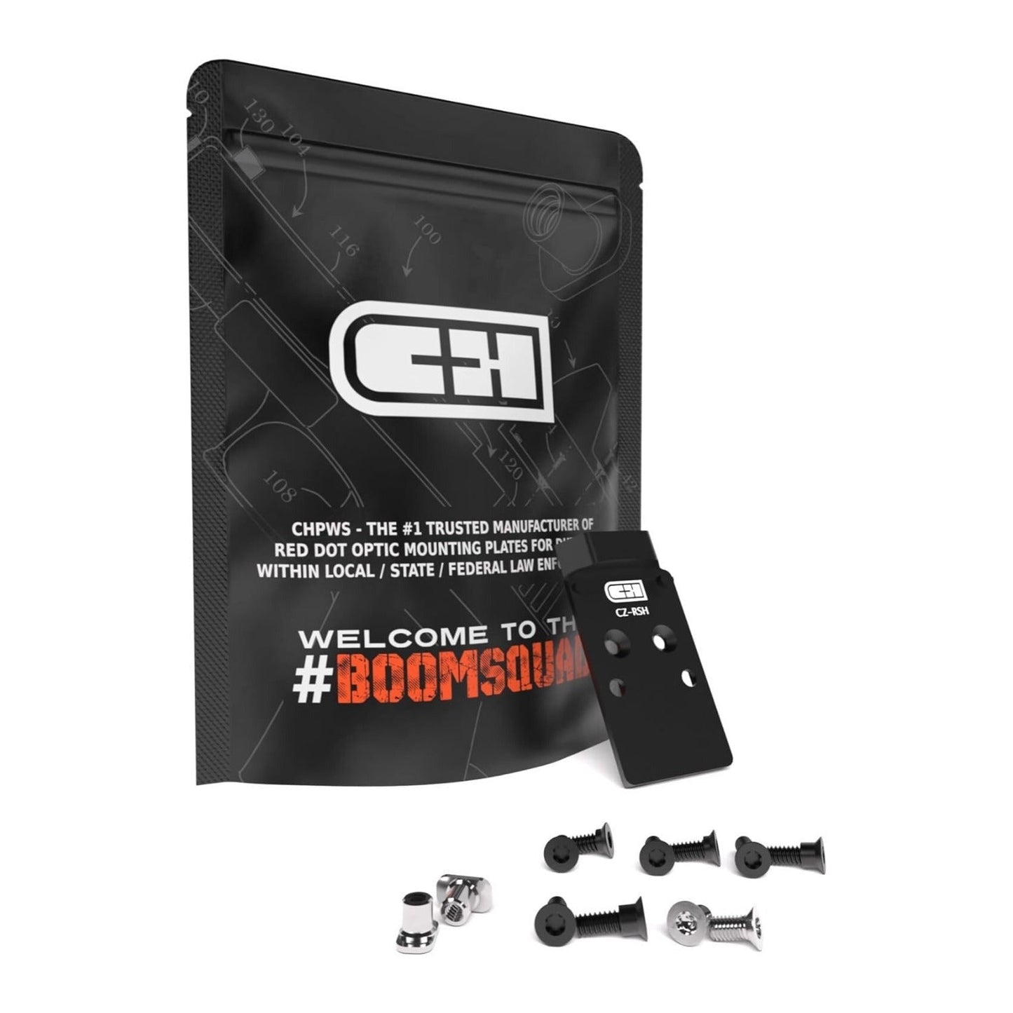 C+H CZ P-10 Red Dot Mounting Plate with Ultra-Thin Design and T-Nut System