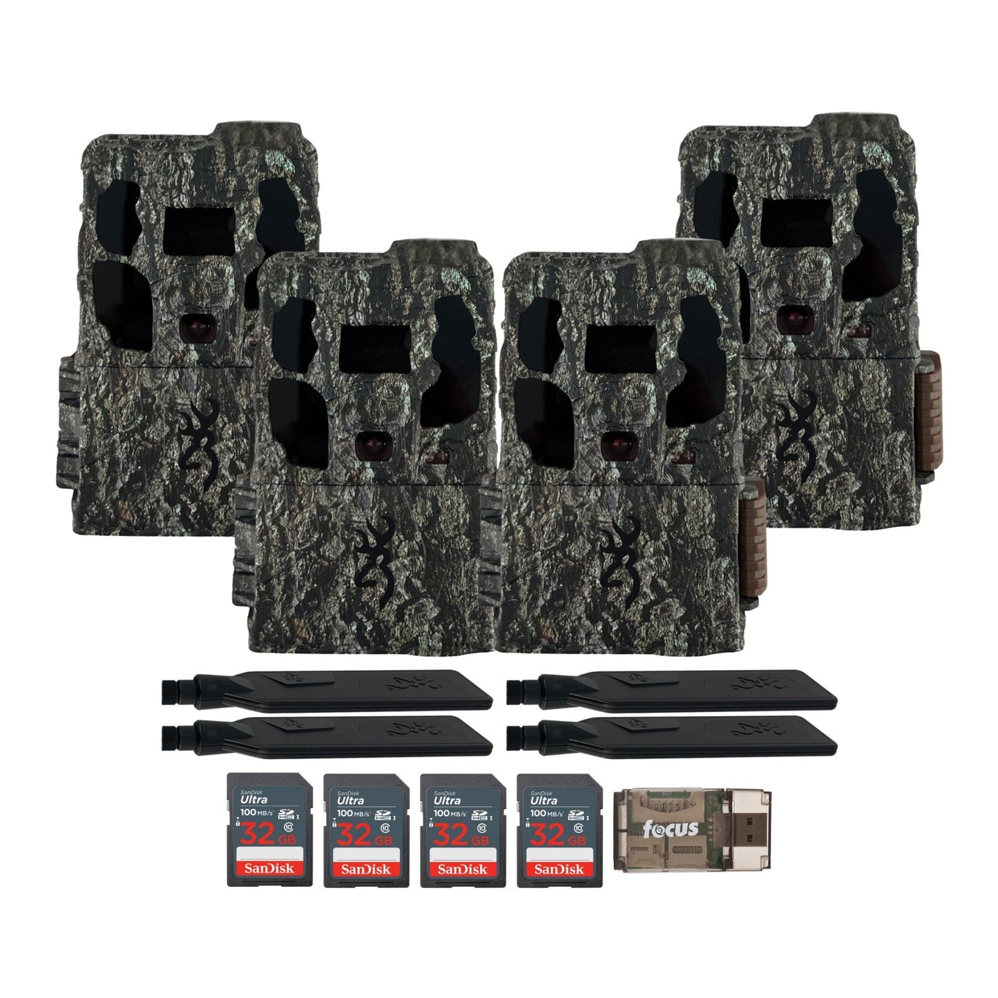 Browning Trail Camera - Defender Wireless Pro Scout Max HD AI (4-Pack) Bundle