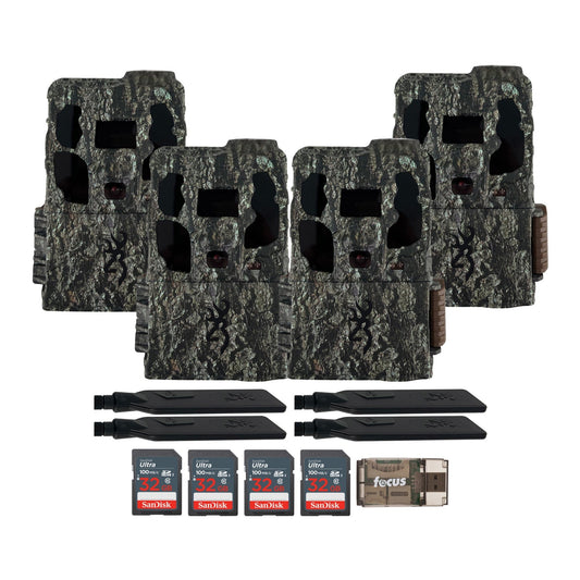 Browning Trail Camera - Defender Wireless Pro Scout Max HD AI (4-Pack) Bundle