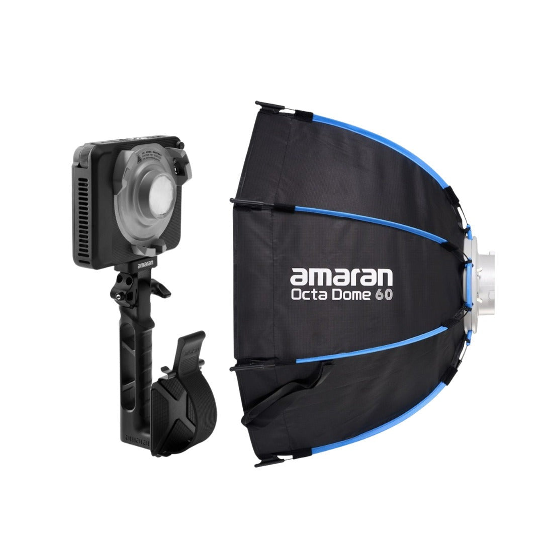 Amaran Ray 60c Full-Color RGB LED Video Light Bundle with Octa Dome 60 Softbox