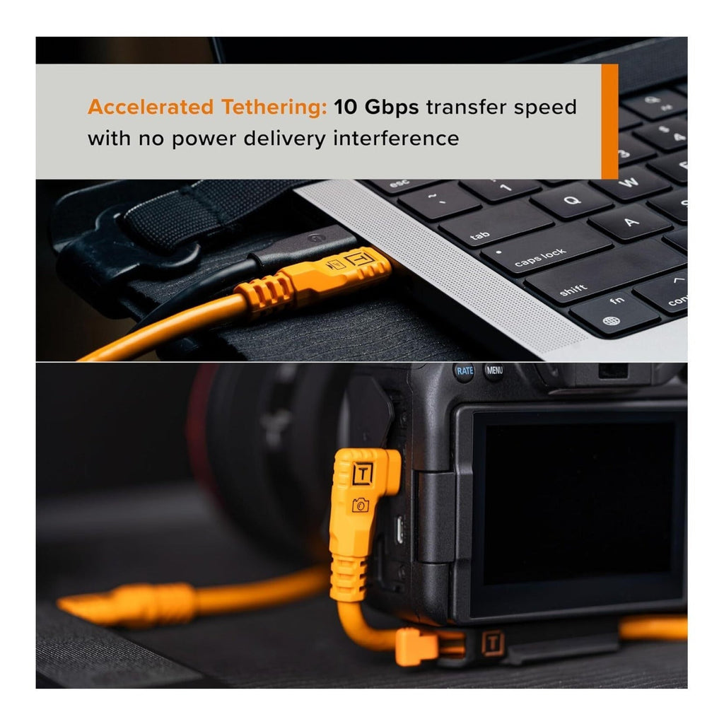Tether Tools TetherPro Optima 10G 15 Feet Non-Reflective BLK Cable (Black)
