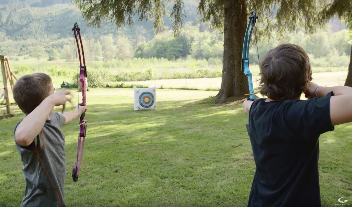 Genesis Archery Original Compound Bow (Right Hand, Purple)