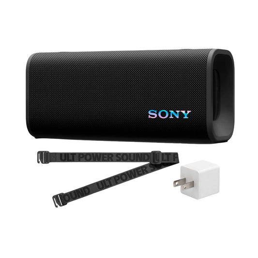Sony ULT FIELD 3 Wireless Speaker (Black) with 2-Way Design and Accessory Bundle