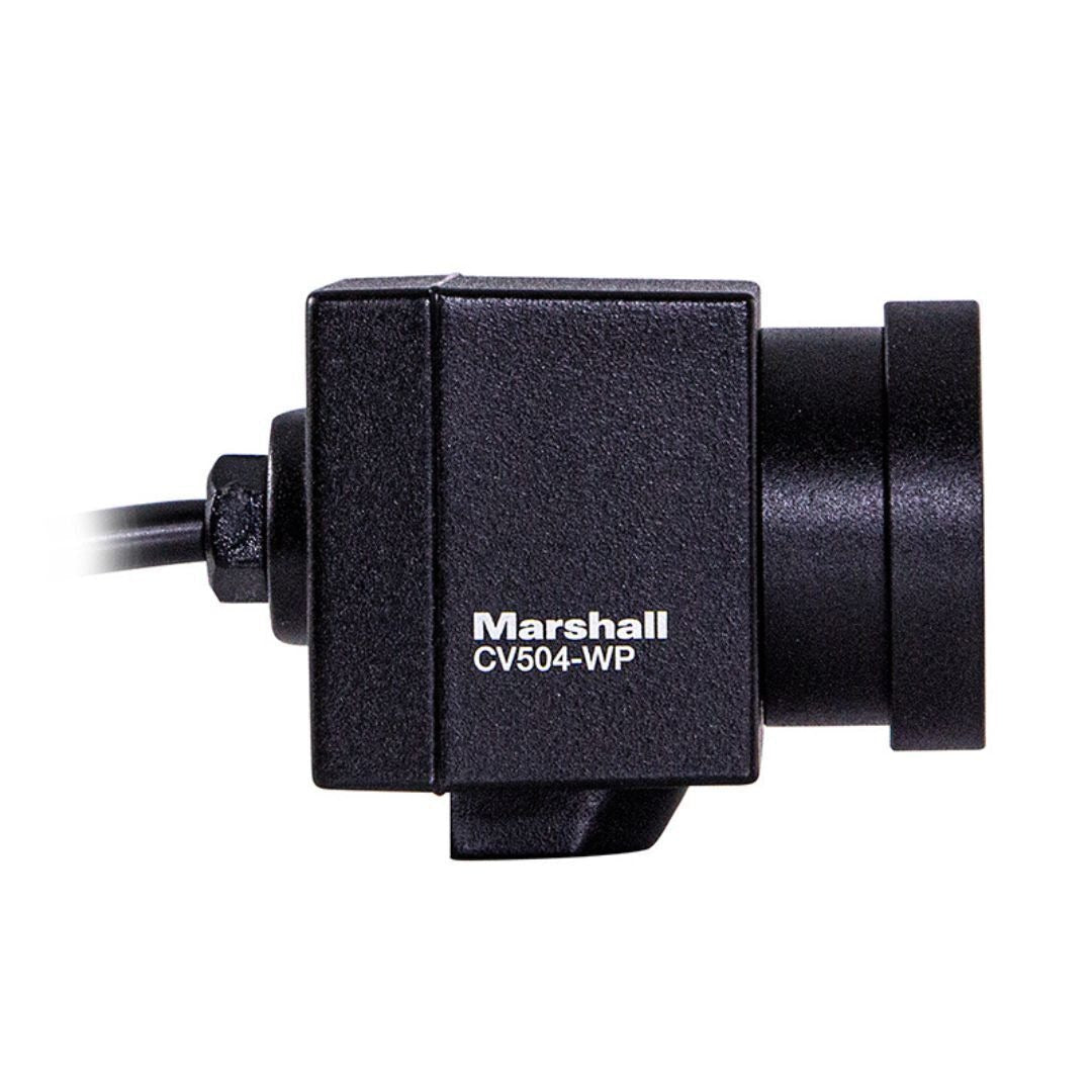 Marshall CV504-WP All-Weather Micro Camera with Sony 6.46mm Sensors and HD Display (3GSDI, Black)
