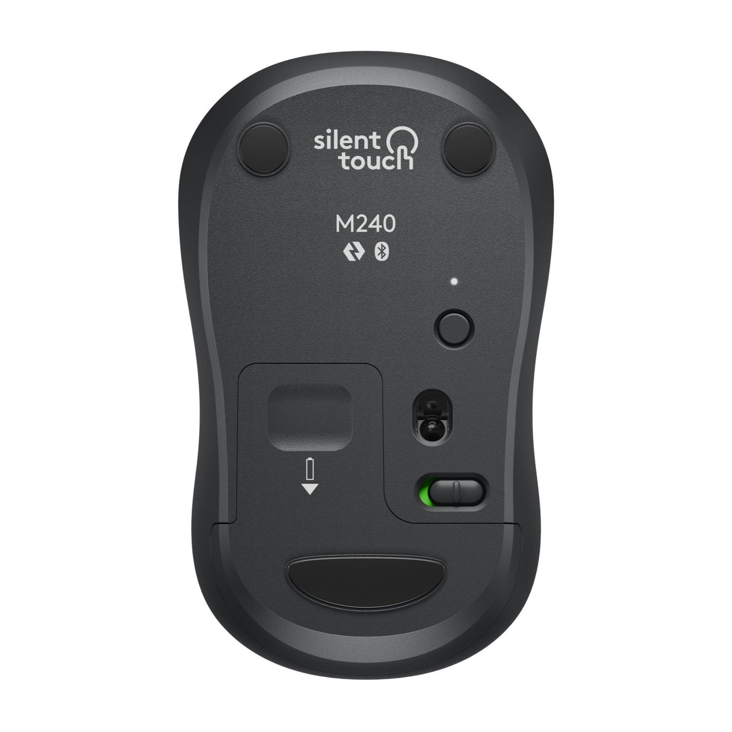 Logitech M240 Silent Cordless Long Range Bluetooth Mouse with Pre-Installed AAA Battery (Graphite)