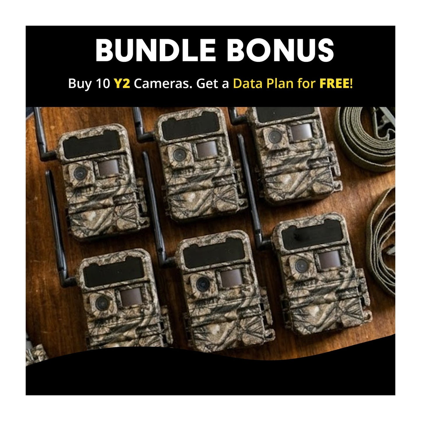 Yellowstone Y2 Black Wide Lens Camera Bundle with 5,000 mAh Battery Pack, and Card Reader (2-Pack)