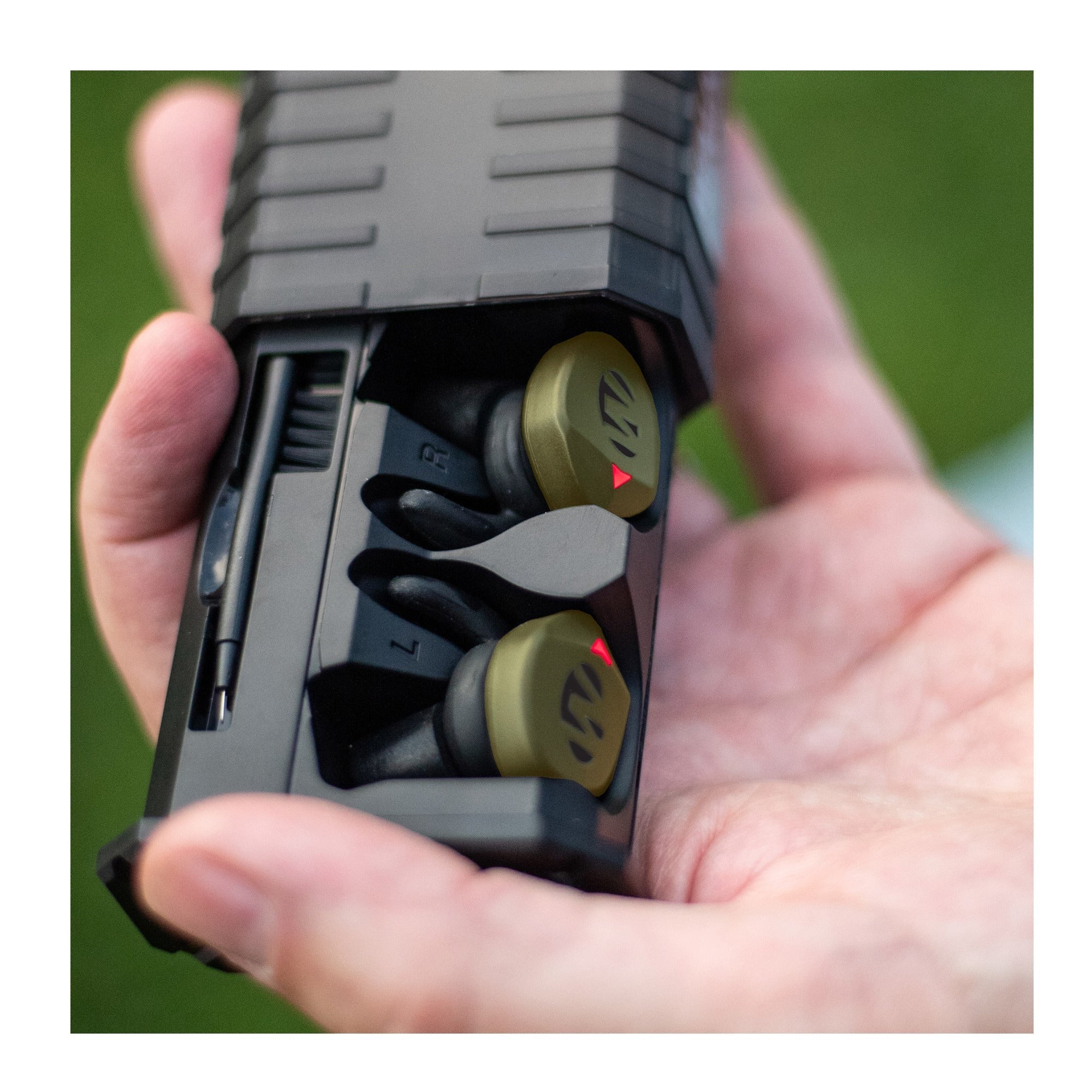 Walkers Silencer BT 2.0 Rechargeable Electronic Earbuds (OD Green) (2-Pack)