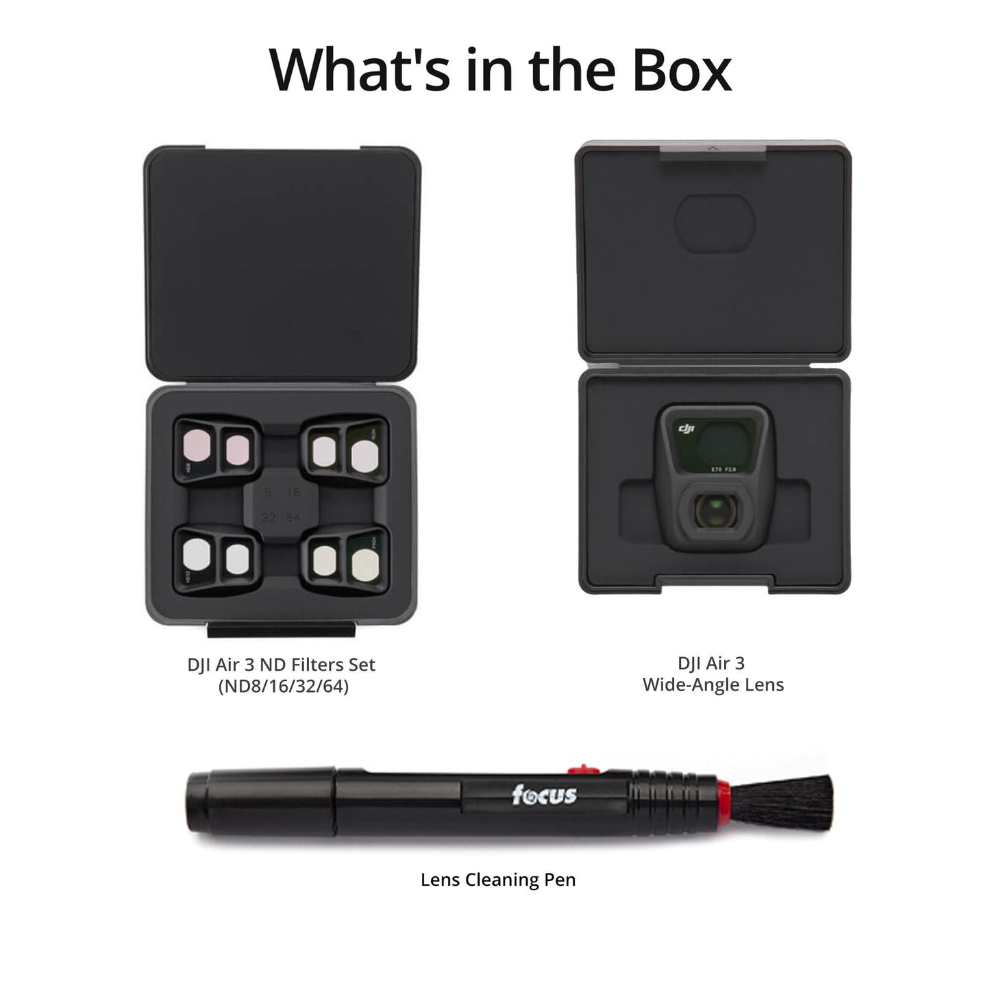 DJI Wide-Angle Lens for Air 3 with Lens Cleaning Pen bundle