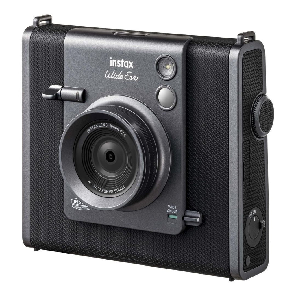 Fujifilm Instax WIDE Evo Instant 16MP Black Gray Film Camera with Lens Effects (Open Box)