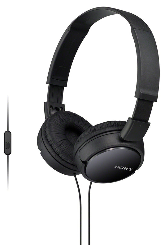Sony MDRZX110AP ZX Series Extra Bass Smartphone Headset with Mic (Black)