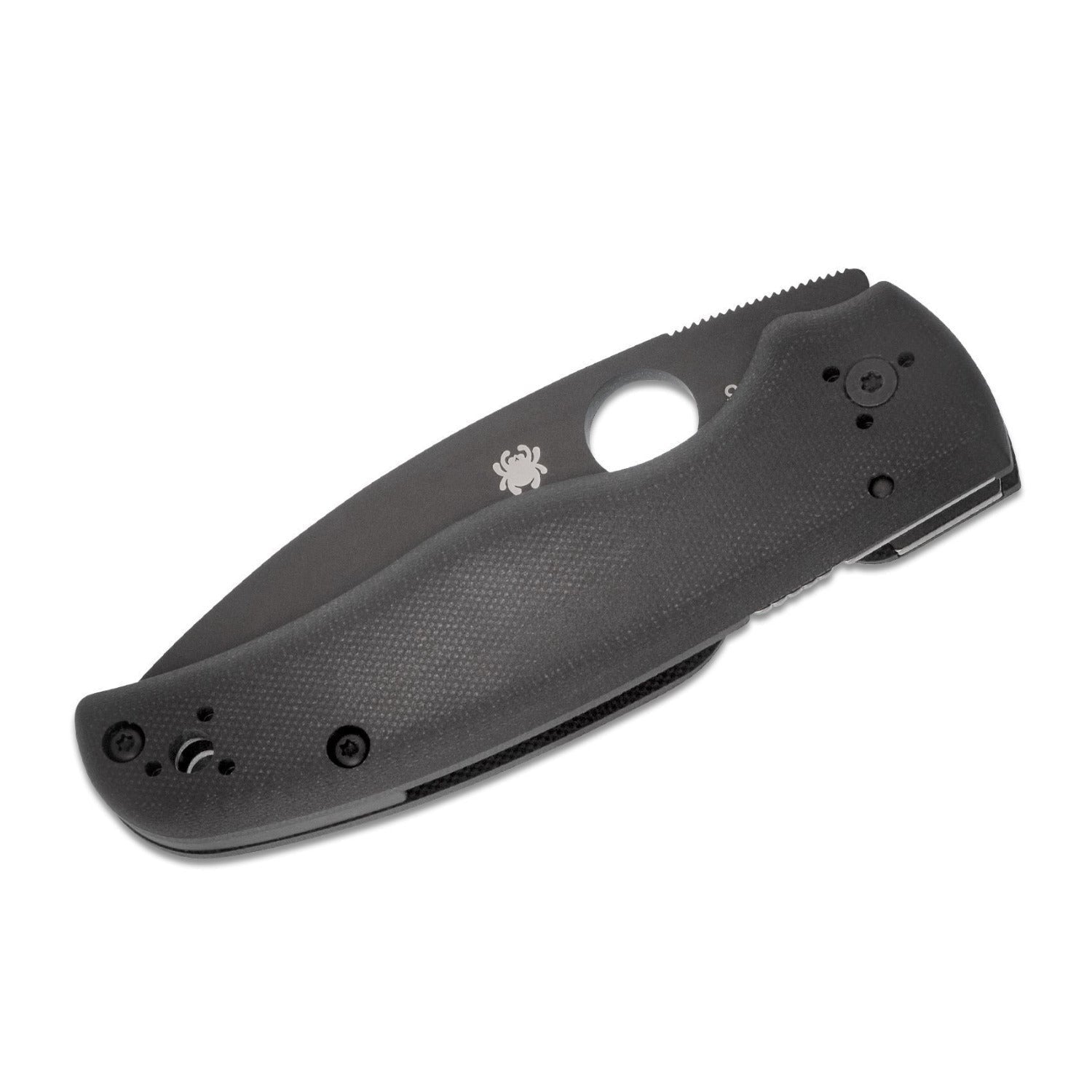 Spyderco Shaman Folding Knife 3.58-Inch Matte Black G10 Handle CPM-S30V Stainless Steel Blade