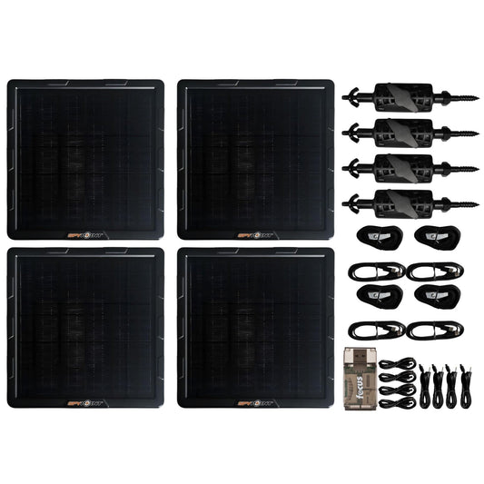 Spypoint SPLB-10 Compact Solar Panel with Heavy-Duty Mounting Arm and Card Reader Bundle