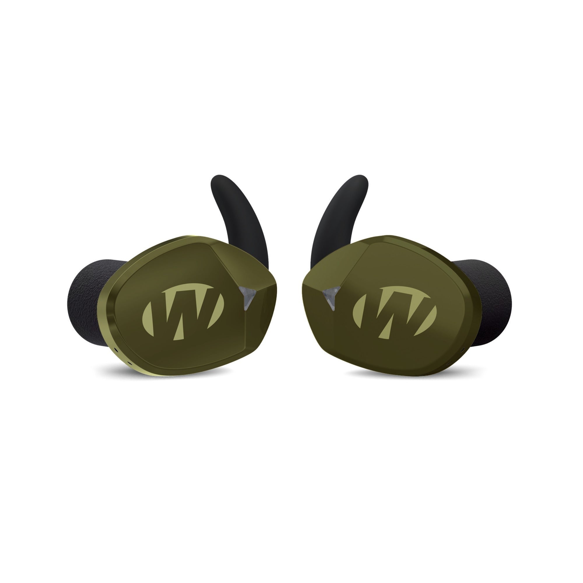 Walker's Silencer BT 2.0 Rechargeable Electronic Earbuds (OD Green) with Glasses