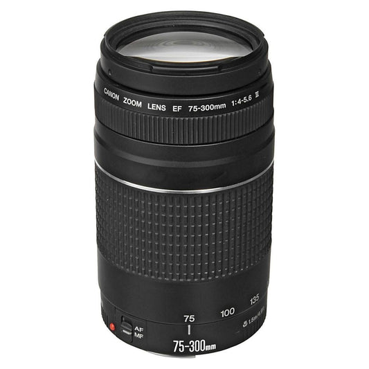 Canon EF 75-300mm f/4-5.6 III Telephoto Zoom Lens (Black) (Certified Refurbished)