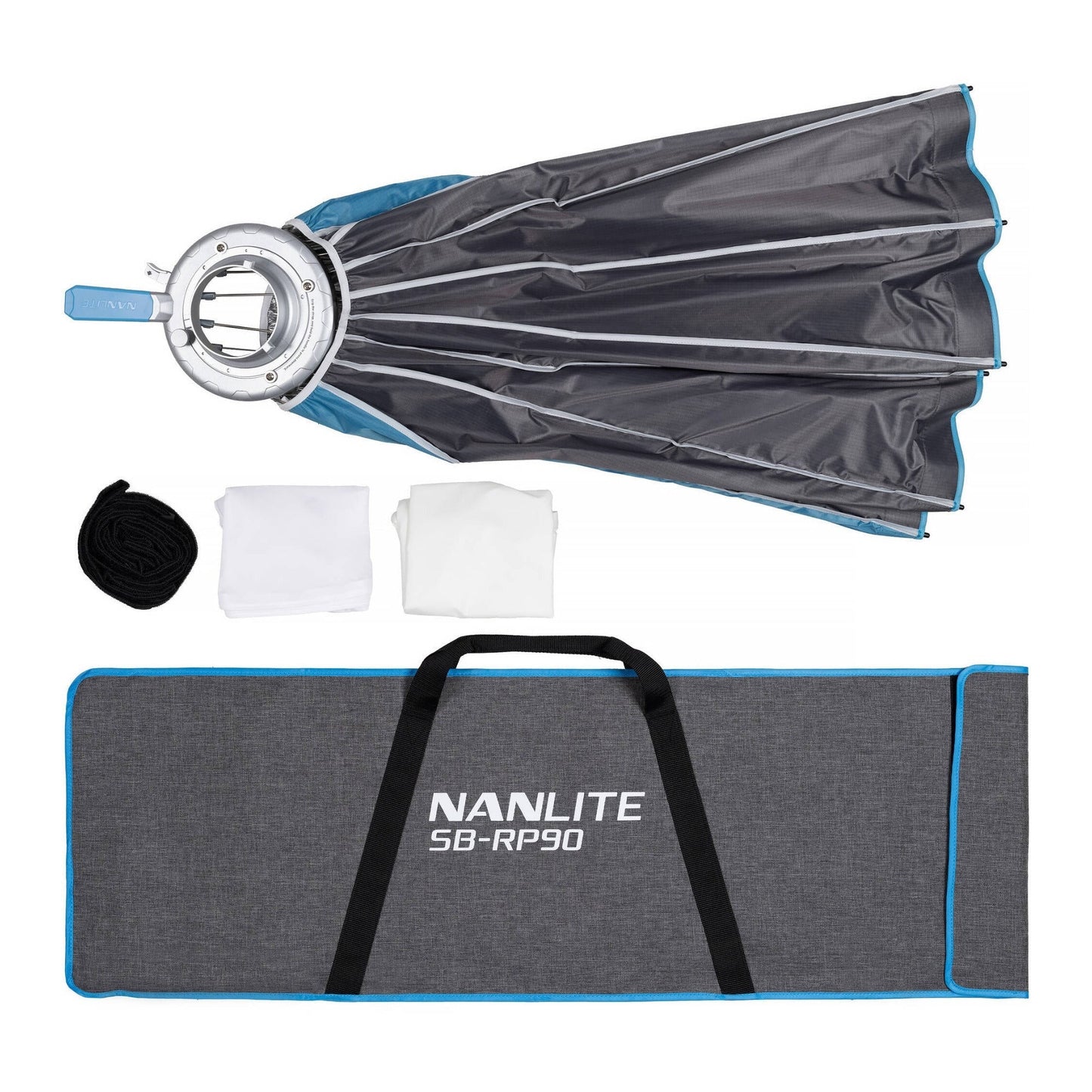 Nanlite FS-200 Daylight LED Monolight with Rapid 90 Parabolic Softbox Bundle