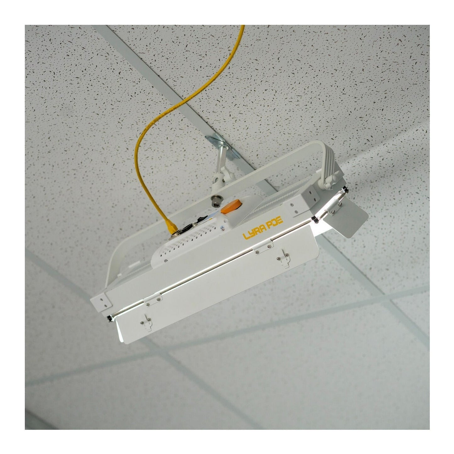ikan Lyra LBX8-PoE Bi-Color LED Light Panel (White Unmanaged Switch 5-Light Kit)