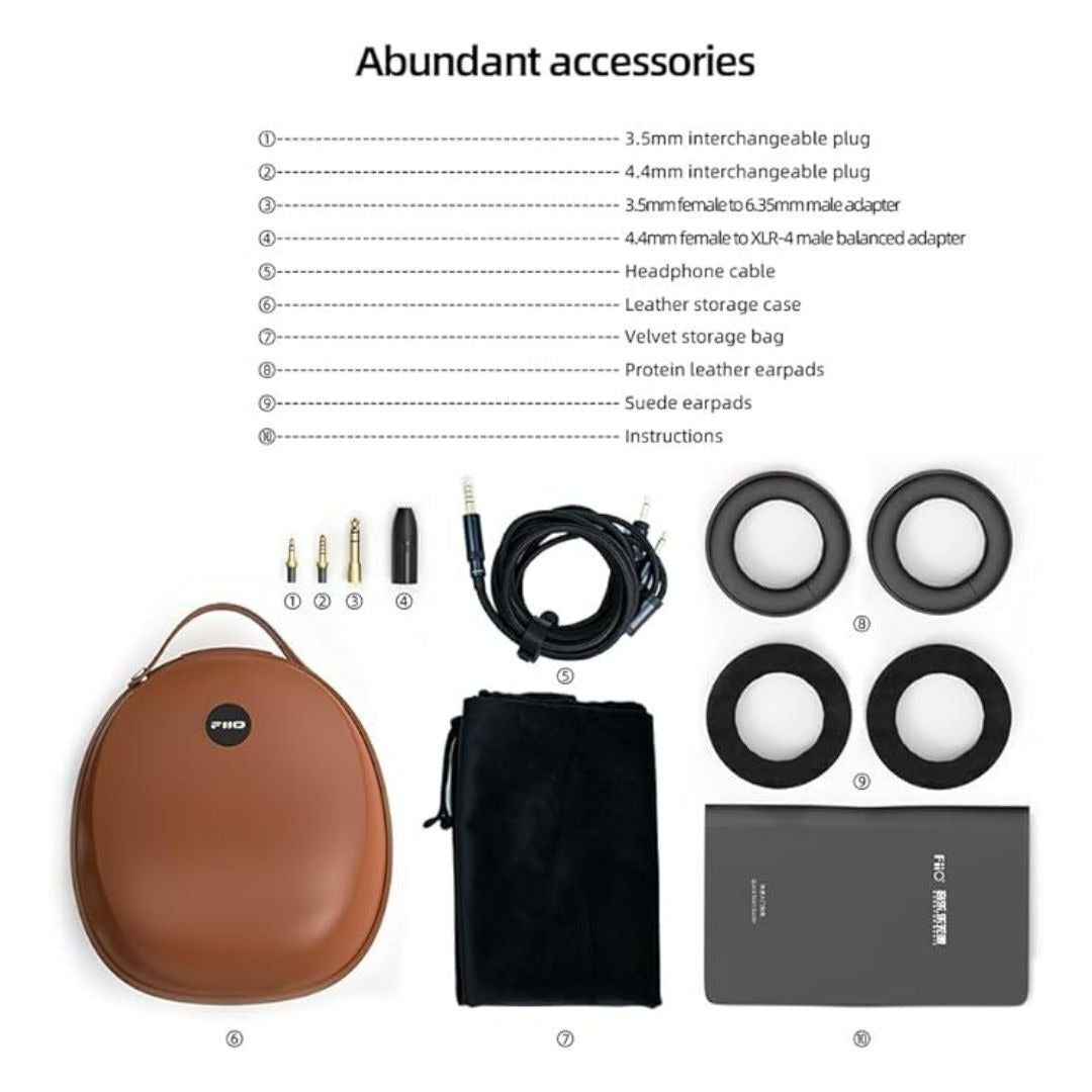 FiiO FT3 Wired Over-Ear Open-Back Headphone with LCP Aluminum Metal Composite Diaphragm (32 Ohm)