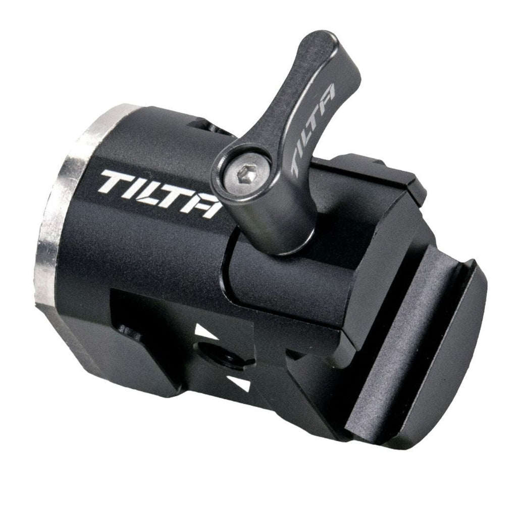 Tilta Right-Side NATO Rail to Rosette Adapter with Cold Shoe Receiver for DJI Gimbal (Black)
